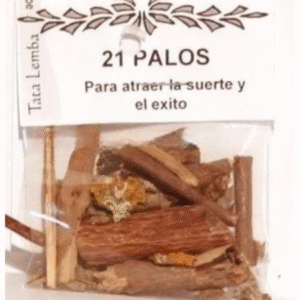 21 palos (polvo y astillas ) no son los palos enteros.