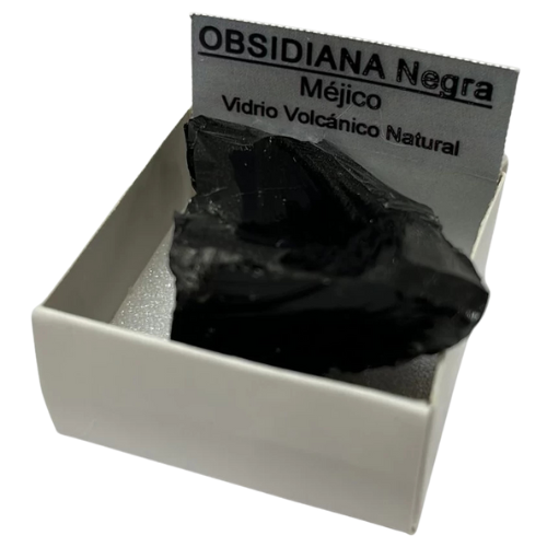 piedra en bruto, natural obsidiana negra