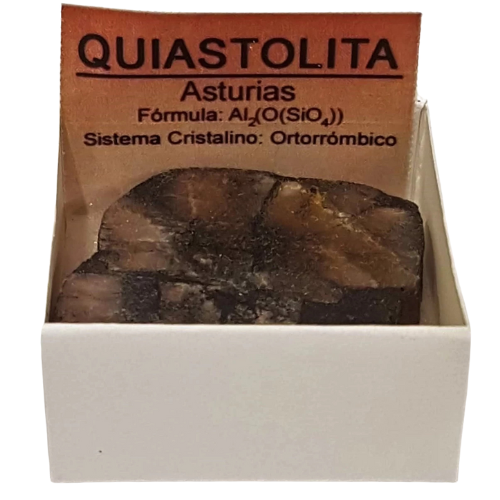 piedra en bruto, natural quiastolita ( cruz de santiago apostol)