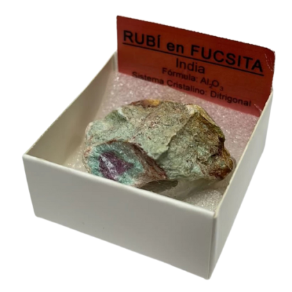 piedra en bruto, natural rubÍ en fucsita