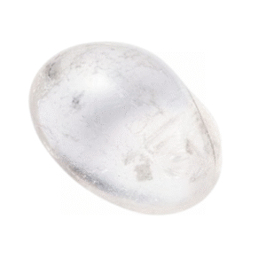 piedra rodada, pulida cristal de roca cuarzo blanco