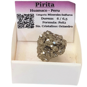 piedra pirita (caridad del cobre) natural