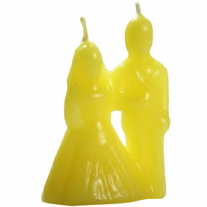 velas parejita amarilla