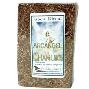 jabon chamuel con hierbas y aceites hecho a mano 100g.