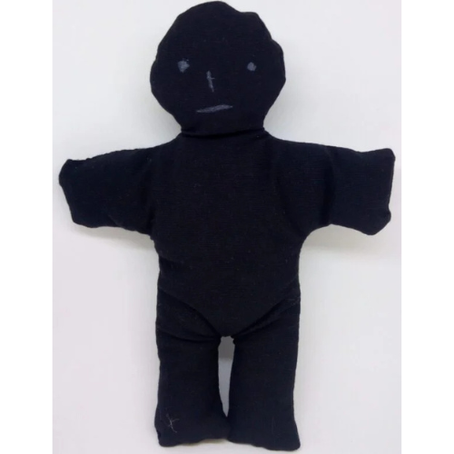 muÑeco vudu de tela (negro) muÑeco vudu de tela (negro)