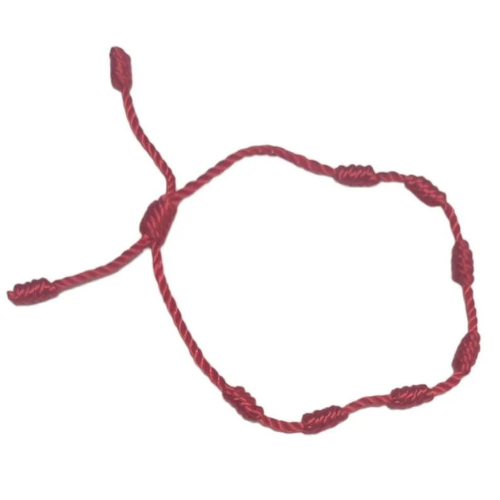 pulsera tejida 7 nudos (amuleto mal de ojo)