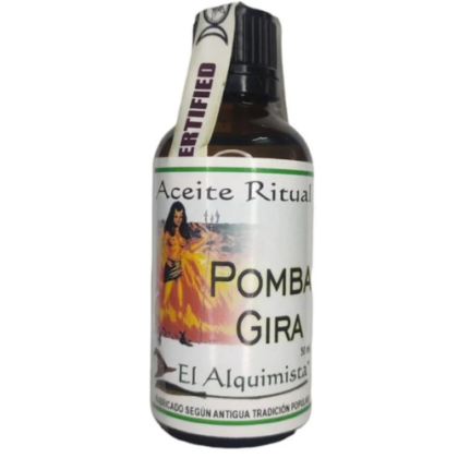 aceite pomba gira ritualizado, fabricado en españa