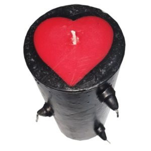 velon 7 mechas corazón negro gigante (20 cm x 10 cm ) magias muy potentes