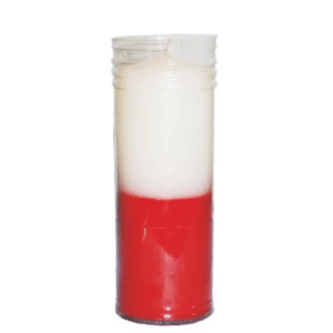 velon blanco rojo 15 cm x 6 cm