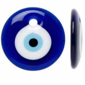 amuleto ojo turco azul redondo cristal de murano