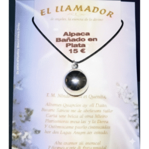 llamador de angeles baÑado en plata pequeño