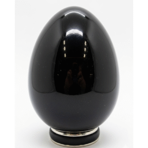 huevo de obsidiana limpieza de Útero 4 cm. (yoni)