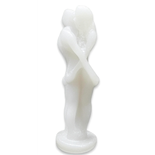 vela pareja entrelazada blanca