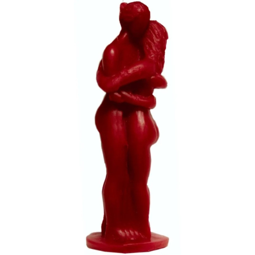 vela pareja entrelazada roja