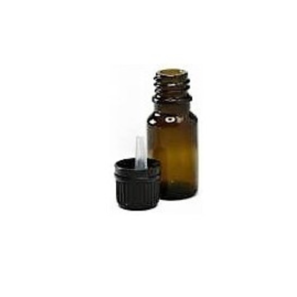 frasco marrón vidrio 10 ml. ( ideal esencias) con tapan gotero