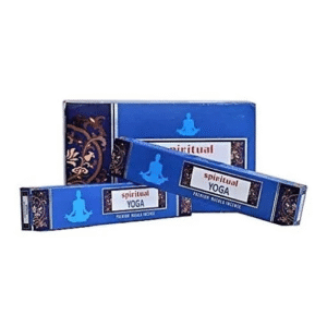 incienso spiritual yoga (agarbati) caja con 12 paquetes de 15 gm .