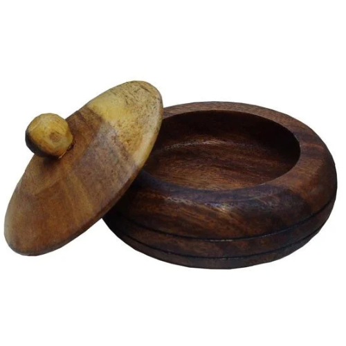 batea de orula polvera , ikofá de madera echa a mano, 12 cm diámetro