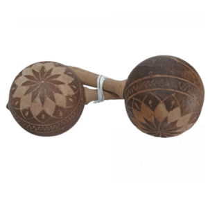maracas (pareja) grabadas hechas a mano. cuba.