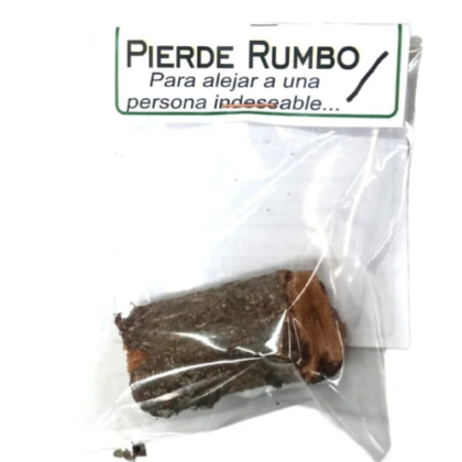 palo pierde rumbo, para alejar a personas.