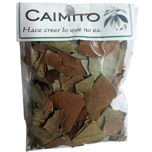 hierba caimito, hace creer lo que no es.