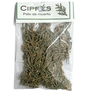 hierba cipres, atrae a espiritus.