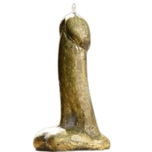 velas pene dorado