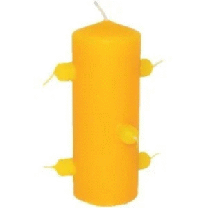 velon 7 mechas amarillo 17 cm . x 6 cm.