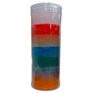 velon 7 colores 15cm x 6cm. hecho a mano.