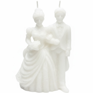 velas parejita blanca mini