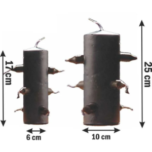 velon 7 mechas negro gigante 25 x 10 cm.