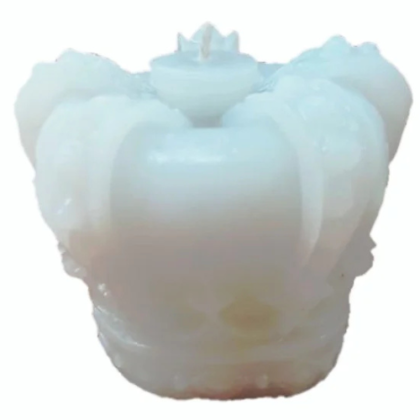 velas corona para reinar blanca