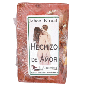 jabon hechizo de amor echo a mano con hierbas 100g.