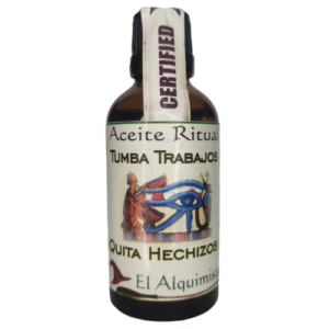 aceite tumba trabajos, quita hechizos, 50 ml.