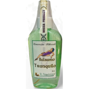 balsamo tranquilo, esencia ritual tipo colonia.