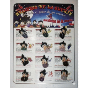 carton de 12 brujitas para colgar