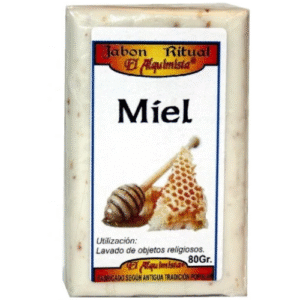 jabon miel hecho a mano, 100g.
