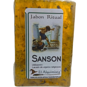 jabon sanson con hierbas y aceites hecho a mano 100g.