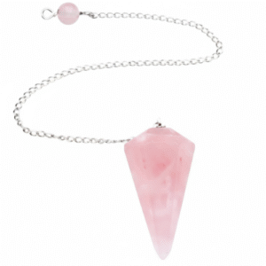 pendulos piedra cuarzo rosa