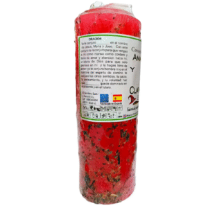 velon amarra hombre, con hierbas y aceite 17 cm x 6 cm.