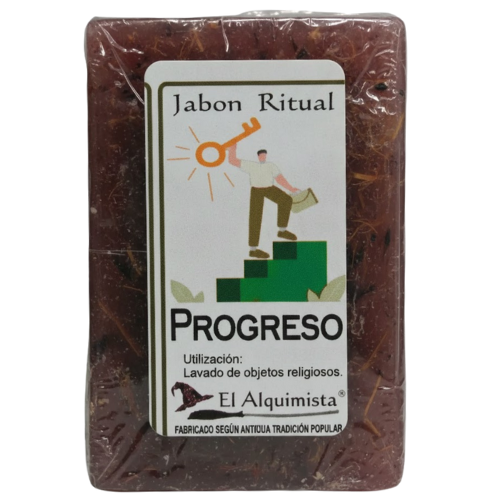 jabon progreso con hierbas y aceites hecho a mano 100g.