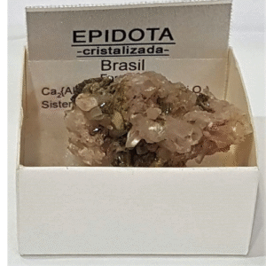 epidota, braisl piedra en bruto, 3 cm x 3cm