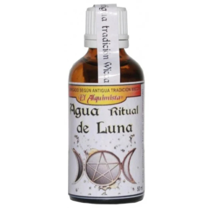 agua de luna (producto wicca certificado) con piedra luna