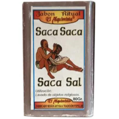 jabon saca saca saca sal, echo a mano 100g.
