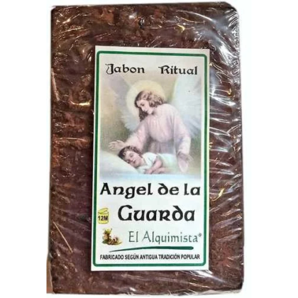 jabon angel de la guarda con hierbas y aceites hecho a mano 100g.