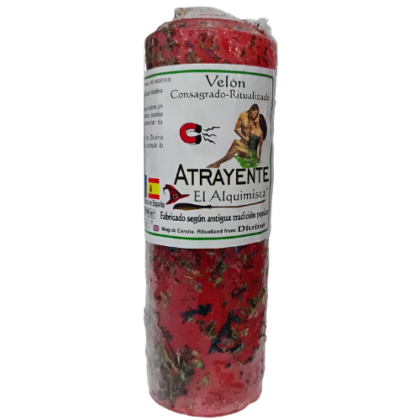 velon atrayente con hierbas y aceite 17 cm x 6 cm.