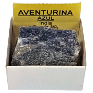aventurina azul piedra en bruto, 3 cm x 3cm