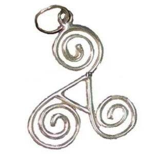 amuletos plata trisquel espiral pequeño