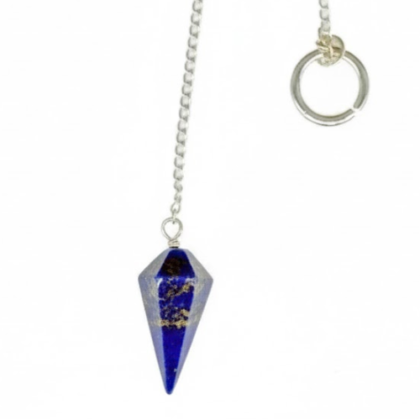 pendulos piedra forma conica lapislazuli