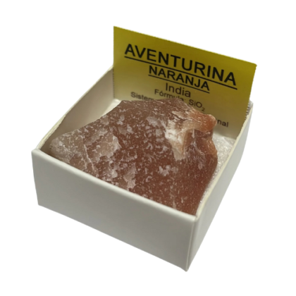 aventurina naranja piedra en bruto, 3 cm x 3cm