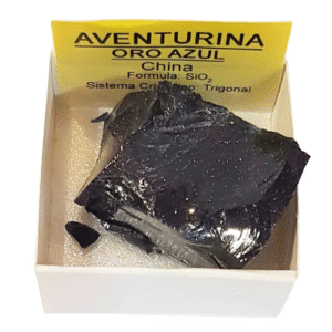 aventurina oro azul piedra en bruto, 3 cm x 3cm